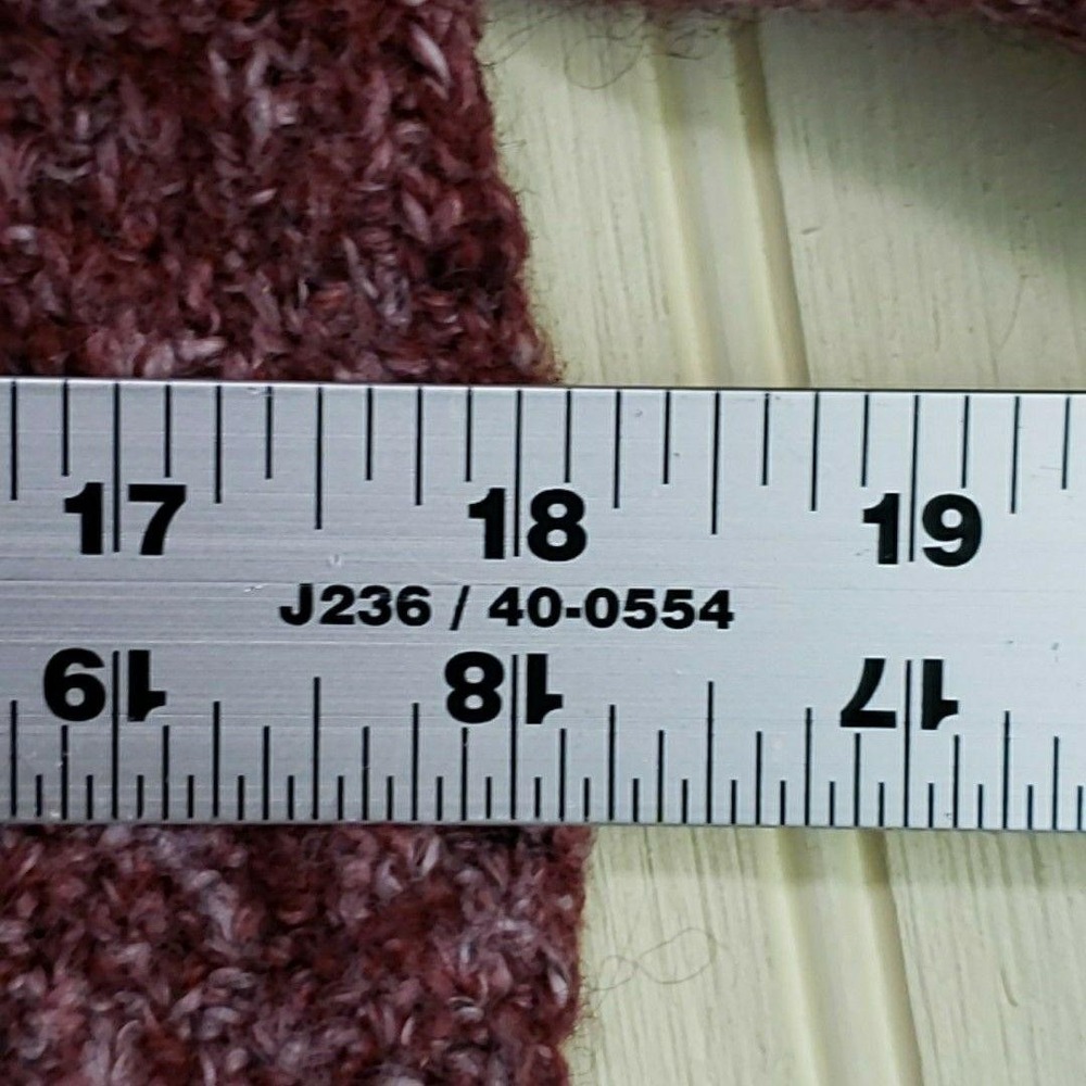 PrAna Sweater Womens Medium Pink Crew Neck Long Sleeve Chunky Knit Pullover - Picture 8 of 9